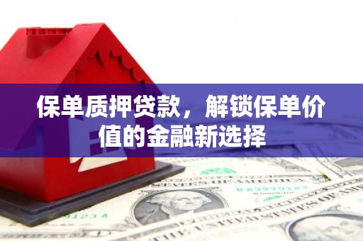三义保单质押贷款，解锁保单价值的金融新选择