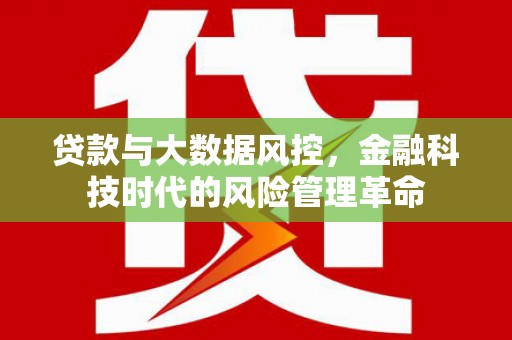 三义贷款与大数据风控，金融科技时代的风险管理革命