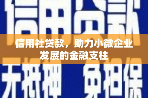 三义信用社贷款，助力小微企业发展的金融支柱