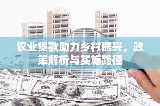 三义农业贷款助力乡村振兴，政策解析与实施路径