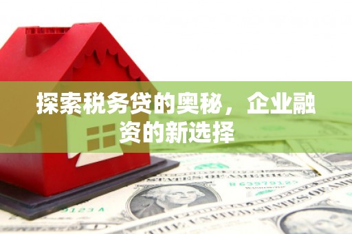 三义探索税务贷的奥秘，企业融资的新选择