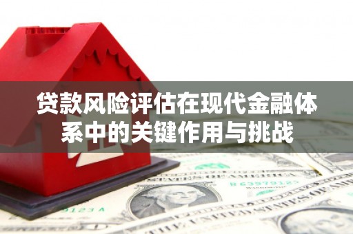 三义贷款风险评估在现代金融体系中的关键作用与挑战