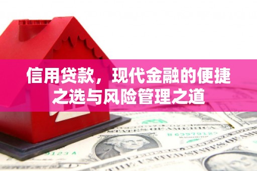 三义信用贷款，现代金融的便捷之选与风险管理之道