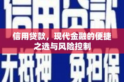 三义信用贷款，现代金融的便捷之选与风险控制