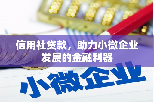 三义信用社贷款，助力小微企业发展的金融利器