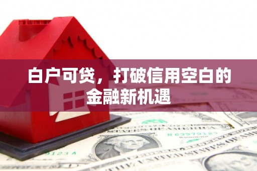 三义白户可贷，打破信用空白的金融新机遇
