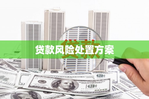 三义贷款风险处置方案