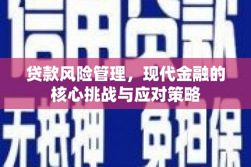 三义贷款风险管理，现代金融的核心挑战与应对策略