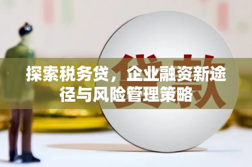 三义探索税务贷，企业融资新途径与风险管理策略
