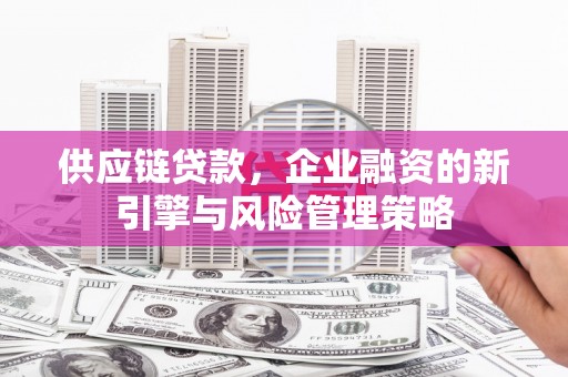 三义供应链贷款，企业融资的新引擎与风险管理策略