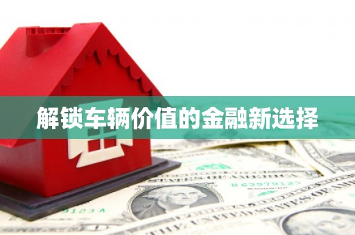 三义解锁车辆价值的金融新选择