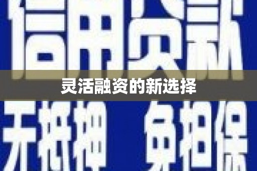 三义灵活融资的新选择